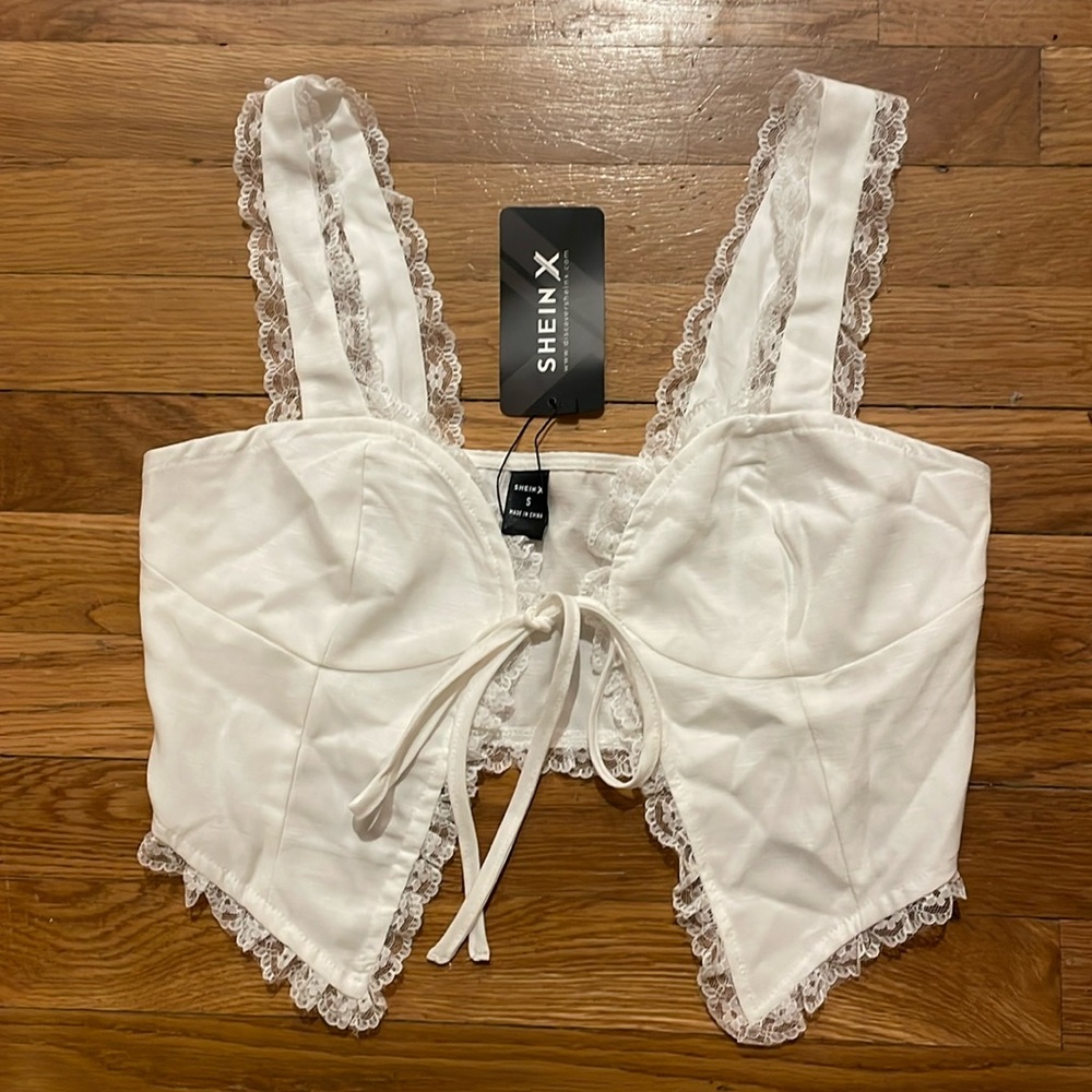 SHEIN X Lace Top